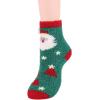 imageAmerican Trends Womens Christmas Fuzzy Socks Winter Warm Cozy Socks Soft Fluffy Athletic Socks for WomenC 5 Pairs Cartoon Christmas