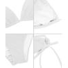 imageAmerican Trends Womens String Two Piece Halter Top Triangle Bikini Set with Tie Side Bottom Sexy Swimsuit Bathing Suits02 White