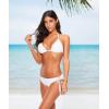 imageAmerican Trends Womens String Two Piece Halter Top Triangle Bikini Set with Tie Side Bottom Sexy Swimsuit Bathing Suits02 White