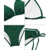imageAmerican Trends Womens String Two Piece Halter Top Triangle Bikini Set with Tie Side Bottom Sexy Swimsuit Bathing Suits09 Green