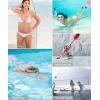 imageAmerican Trends Womens String Two Piece Halter Top Triangle Bikini Set with Tie Side Bottom Sexy Swimsuit Bathing Suits15 Sky Blue