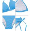 imageAmerican Trends Womens String Two Piece Halter Top Triangle Bikini Set with Tie Side Bottom Sexy Swimsuit Bathing Suits15 Sky Blue