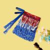 imageWomens Belly Dance Hip Scarf with Sparkly Fringe Rave Party Sequin Skirt Costume Festival Tassel SkirtAmerican Flag