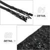 imageWomens Belly Dance Hip Scarf with Sparkly Fringe Rave Party Sequin Skirt Costume Festival Tassel SkirtBlack