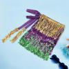 imageWomens Belly Dance Hip Scarf with Sparkly Fringe Rave Party Sequin Skirt Costume Festival Tassel SkirtMardi Gras