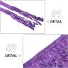 imageWomens Belly Dance Hip Scarf with Sparkly Fringe Rave Party Sequin Skirt Costume Festival Tassel SkirtPurple