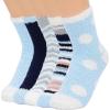 5 Pack White Blue