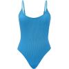 imageAmerican Trends One Piece Swimsuit Women Swim Suits for Women 2024 Ribbed Open Back Bathing Suit Sexy Slimming SwimsuitBlue