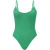 imageAmerican Trends One Piece Swimsuit Women Swim Suits for Women 2024 Ribbed Open Back Bathing Suit Sexy Slimming SwimsuitGreen