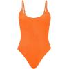 imageAmerican Trends One Piece Swimsuit Women Swim Suits for Women 2024 Ribbed Open Back Bathing Suit Sexy Slimming SwimsuitOrange