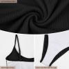 imageAmerican Trends One Piece Swimsuit Women Swim Suits for Women 2024 Ribbed Open Back Bathing Suit Sexy Slimming SwimsuitOrange