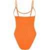 imageAmerican Trends One Piece Swimsuit Women Swim Suits for Women 2024 Ribbed Open Back Bathing Suit Sexy Slimming SwimsuitOrange