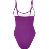 imageAmerican Trends One Piece Swimsuit Women Swim Suits for Women 2024 Ribbed Open Back Bathing Suit Sexy Slimming SwimsuitPurple