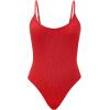 imageAmerican Trends One Piece Swimsuit Women Swim Suits for Women 2024 Ribbed Open Back Bathing Suit Sexy Slimming SwimsuitRed