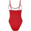 imageAmerican Trends One Piece Swimsuit Women Swim Suits for Women 2024 Ribbed Open Back Bathing Suit Sexy Slimming SwimsuitRed