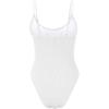 imageAmerican Trends One Piece Swimsuit Women Swim Suits for Women 2024 Ribbed Open Back Bathing Suit Sexy Slimming SwimsuitWhite
