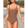 imageAmerican Trends Womens Swimsuits One Piece Swimsuit Women Tummy Control Bathing Suit for Women Sexy Slimming SwimsuitBrown