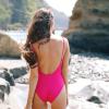 imageAmerican Trends Womens Swimsuits One Piece Swimsuit Women Tummy Control Bathing Suit for Women Sexy Slimming SwimsuitHot Pink