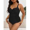 imageWomen Plus Size Bathing Suit Tummy Control Womens Swimsuits One Piece Plus Size Swimsuits Vintage Swimwear01 Black