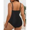 imageWomen Plus Size Bathing Suit Tummy Control Womens Swimsuits One Piece Plus Size Swimsuits Vintage Swimwear01 Black