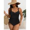 imageWomen Plus Size Bathing Suit Tummy Control Womens Swimsuits One Piece Plus Size Swimsuits Vintage Swimwear01 Black