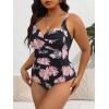 imageWomen Plus Size Bathing Suit Tummy Control Womens Swimsuits One Piece Plus Size Swimsuits Vintage Swimwear01 Pink Floral
