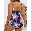 imageWomen Plus Size Bathing Suit Tummy Control Womens Swimsuits One Piece Plus Size Swimsuits Vintage Swimwear01 Pinkblue Print