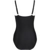 imageWomens Swimsuit One Piece Tummy Control Bathing Suit Ruched Vintage Push Up SwimwearBlack