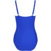 imageWomens Swimsuit One Piece Tummy Control Bathing Suit Ruched Vintage Push Up SwimwearBlue