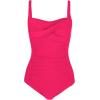 imageWomens Swimsuit One Piece Tummy Control Bathing Suit Ruched Vintage Push Up SwimwearHot Pink