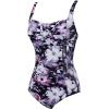 imageWomens Swimsuit One Piece Tummy Control Bathing Suit Ruched Vintage Push Up SwimwearPurple Flower