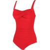 imageWomens Swimsuit One Piece Tummy Control Bathing Suit Ruched Vintage Push Up SwimwearRed