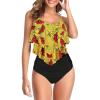 17 Yellow Floral-black