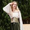 imageAmerican Trends Corset Belt for Women Renaissance Corset Lace Up Zipper Floral Corset Medieval Ren Faire AccessoriesBeige Floral