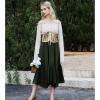 imageAmerican Trends Corset Belt for Women Renaissance Corset Lace Up Zipper Floral Corset Medieval Ren Faire AccessoriesBeige Floral