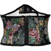 imageAmerican Trends Corset Belt for Women Renaissance Corset Lace Up Zipper Floral Corset Medieval Ren Faire AccessoriesBlack Floral