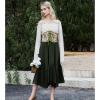 imageAmerican Trends Corset Belt for Women Renaissance Corset Lace Up Zipper Floral Corset Medieval Ren Faire AccessoriesGreen Floral