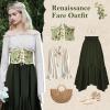 imageAmerican Trends Corset Belt for Women Renaissance Corset Lace Up Zipper Floral Corset Medieval Ren Faire AccessoriesVintage Butterfly