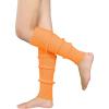 imageAmerican Trends Leg Warmers for Women Girls 80s Ribbed Leg Warmer for Neon Party Knitted Fall Winter Sports Socks1 Orange