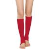 imageAmerican Trends Leg Warmers for Women Girls 80s Ribbed Leg Warmer for Neon Party Knitted Fall Winter Sports Socks1 Red