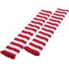 imageAmerican Trends Leg Warmers for Women Girls 80s Ribbed Leg Warmer for Neon Party Knitted Fall Winter Sports Socks1 Red White Stripe