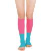 imageAmerican Trends Leg Warmers for Women Girls 80s Ribbed Leg Warmer for Neon Party Knitted Fall Winter Sports Socks1 Rose  Blue