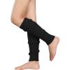imageAmerican Trends Leg Warmers for Women Girls 80s Ribbed Leg Warmer for Neon Party Knitted Fall Winter Sports Socks2 Pack Black