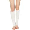 imageAmerican Trends Leg Warmers for Women Girls 80s Ribbed Leg Warmer for Neon Party Knitted Fall Winter Sports Socks2 Pack White