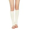imageAmerican Trends Leg Warmers for Women Girls 80s Ribbed Leg Warmer for Neon Party Knitted Fall Winter Sports Socks2 Packblackwhite