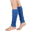 imageAmerican Trends Leg Warmers for Women Girls 80s Ribbed Leg Warmer for Neon Party Knitted Fall Winter Sports Socks2 Packbluepink