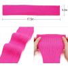 imageAmerican Trends Leg Warmers for Women Girls 80s Ribbed Leg Warmer for Neon Party Knitted Fall Winter Sports Socks2 Packbluepink