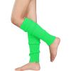 imageAmerican Trends Leg Warmers for Women Girls 80s Ribbed Leg Warmer for Neon Party Knitted Fall Winter Sports Socks3 Packyellowgreenrose