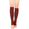 imageAmerican Trends Leg Warmers for Women Girls 80s Ribbed Leg Warmer for Neon Party Knitted Fall Winter Sports Socks4 Christmas Stripe Redgreen
