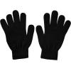 imageAmerican Trends Magic Knitted Gloves for Women Winter Warm Full Finger Mittens for Men Ladies Soft Stretchy Unisex GlovesBlack
